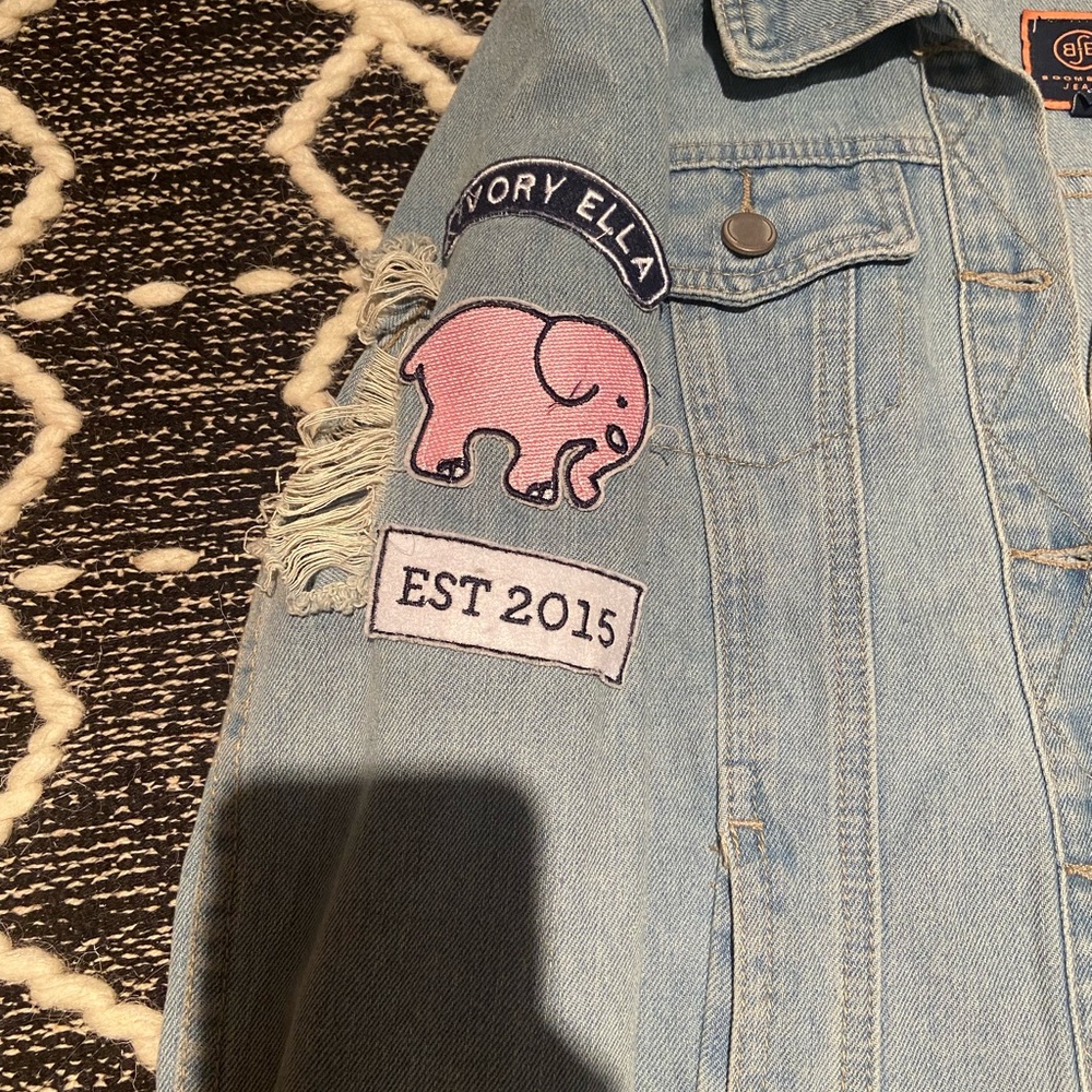 Girls size medium ivory Ella jean jacket. Worn a few times